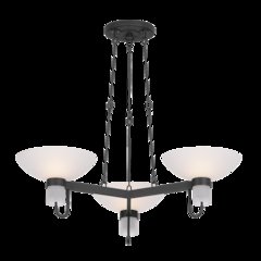 Arturo Chandelier, Textured Bronze, Hl