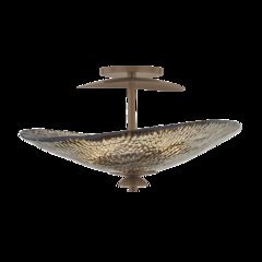 Alba Semi Flush, Old World Brass