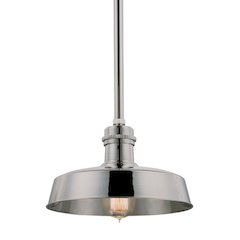 Hudson Falls Pendant, Polished Nickel