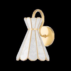 Lyra Wall Sconce, Aged Brass