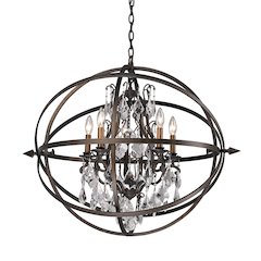 Byron Chandelier, Hand-Worked Iron