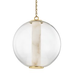 Pietra Pendant, Vintage Brass