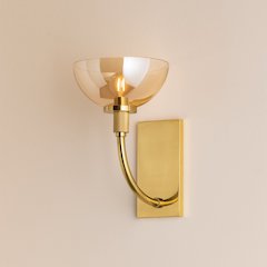Eva Wall Sconce, Aged Brass