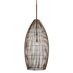 Holden Pendant, Textured Bronze