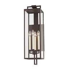Beckham Exterior Wall Sconce, Textured Bronze