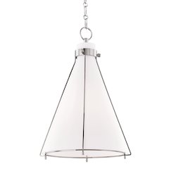 Eldridge Pendant, Polished Nickel
