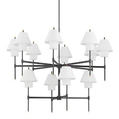 Glenmoore Chandelier, Aged Brass