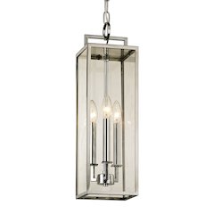 Beckham Exterior Lantern, Polished Stainless
