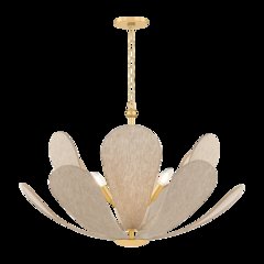 Nadine Chandelier, Aged Brass