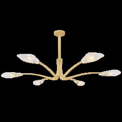 Tenafly Chandelier, Aged Brass