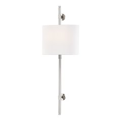 Bowery Wall Sconce, Polished Nickel