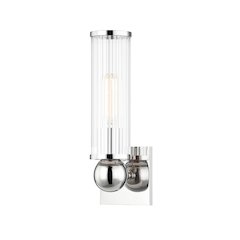 Malone Wall Sconce, Polished Nickel