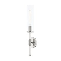 Bowery Wall Sconce, Polished Nickel