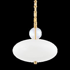Viviana Pendant, Aged Brass
