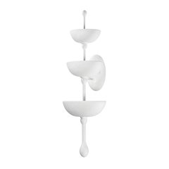 Aura Wall Sconce, Gesso White