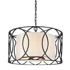 Sausalito Chandelier, Textured Iron