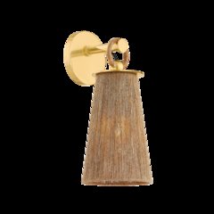 Lauz Wall Sconce, Aged Brass