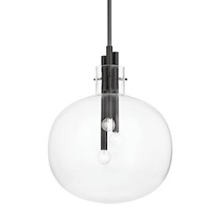 Hempstead Pendant, Black Brass