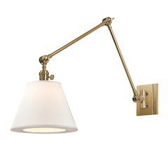 Hillsdale Wall Sconce, Aged Brass