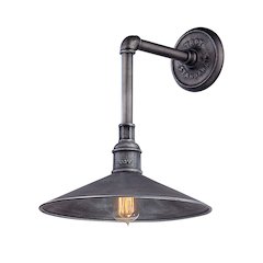 Toledo Exterior Wall Sconce, Old Silver