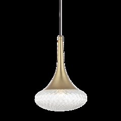 Bella Pendant, Aged Brass