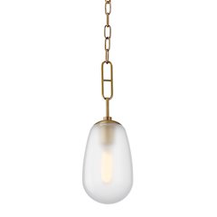 Bruckner Pendant, Aged Brass