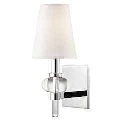 Luna Wall Sconce, Polished Chrome