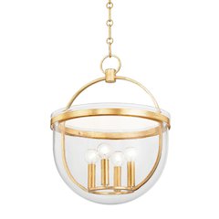 Malloy Lantern, Vintage Gold Leaf