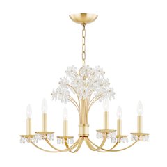 Beaumont Chandelier, Aged Brass