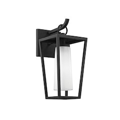 Mission Beach Exterior Wall Sconce, Texture Black