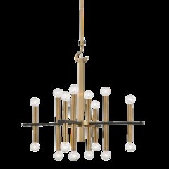 Colette Chandelier, Aged Brass