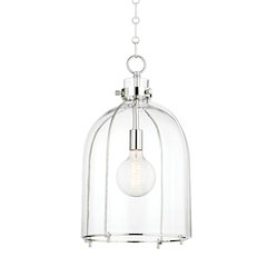 Eldridge Pendant, Polished Nickel