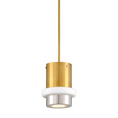 Beckenham Pendant, Vintage Polished Brass And Nickel