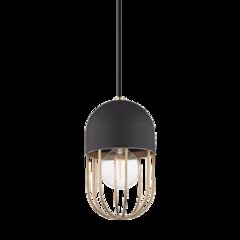 Haley Pendant, Aged Brass