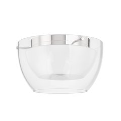 Dutton Flush Mount, Polished Nickel