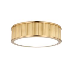 Middlebury Flush Mount, Aged Brass
