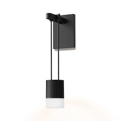 Suspenders Wall Sconce, Satin Black