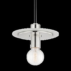 Milo Pendant, Polished Nickel