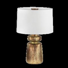 Terron Table Lamp, Patina Brass