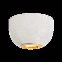 Bains Corner Flush Mount, Aged Brass