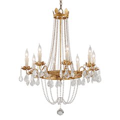 Viola Chandelier, Hand-Worked Iron