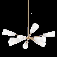 Camarillo Chandelier, Patina Brass