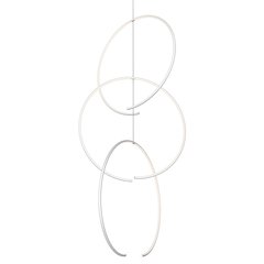 Torc Pendant, Satin White