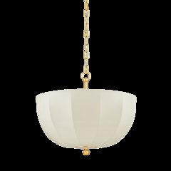 Meshelle Pendant, Aged Brass