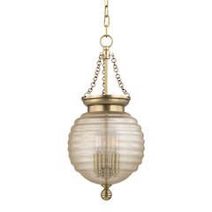 Coolidge Pendant, Aged Brass