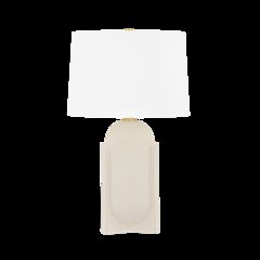 Leeston Table Lamp, Aged Brass