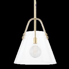 Karin Pendant, Aged Brass