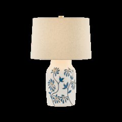 Yazmeen Table Lamp, Aged Brass