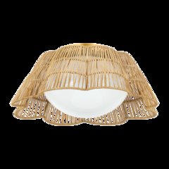 Rosa Flush Mount, Aged Brass