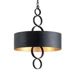 Rivington Chandelier, Charred Copper